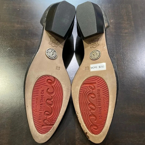 Femme Right Bank Shoe Co Pointed Toe Flats Sz 6M - Picture 6 of 16